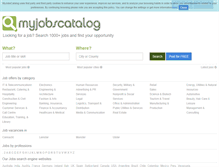 Tablet Screenshot of myjobscatalog.com